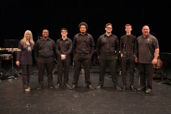 TJC percussion students learn from world-class performer Evelyn Glennie