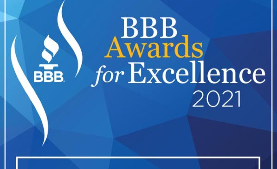 2021 BBB award winner graphic