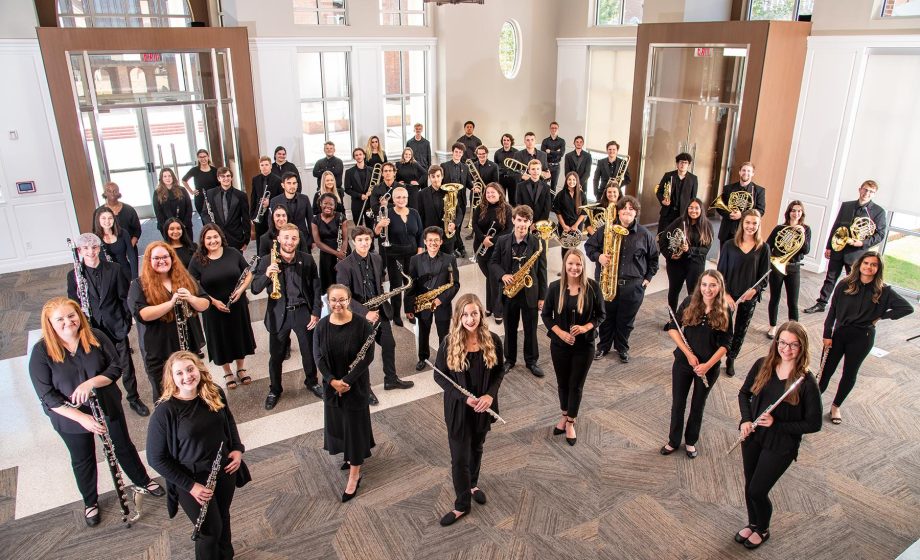 Tjc wind ensemble lobby 2021