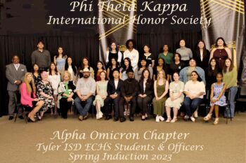 TJC’s Phi Theta Kappa inducts record number of students from Tyler ISD Early College High School