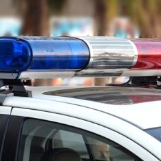 Police car lights