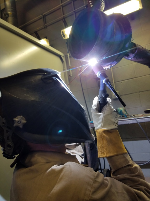 Welding halfpage sized
