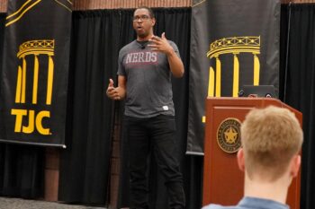 Astrophysicist, educator Dr. Hakeem OIuseyi speaks at TJC