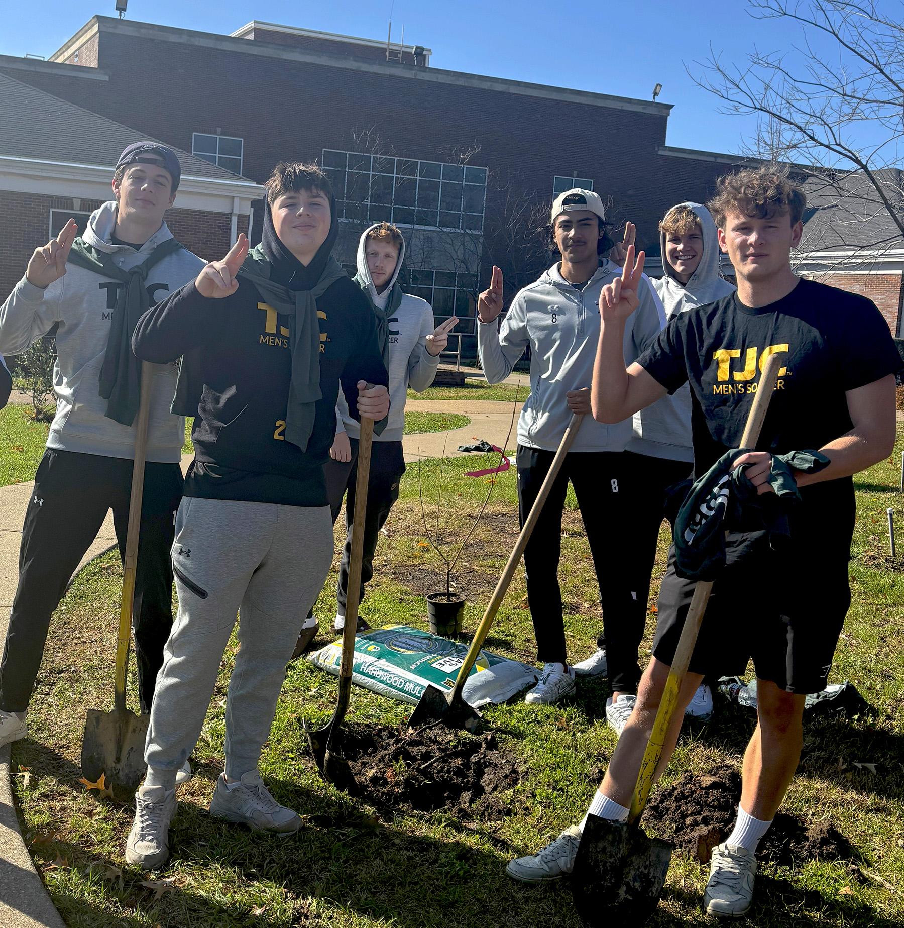 TJC Arbor Day 2025 men's soccer