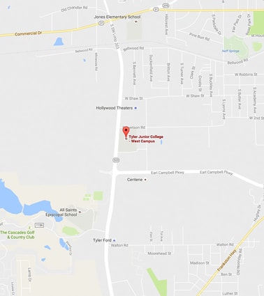 West campus map sized
