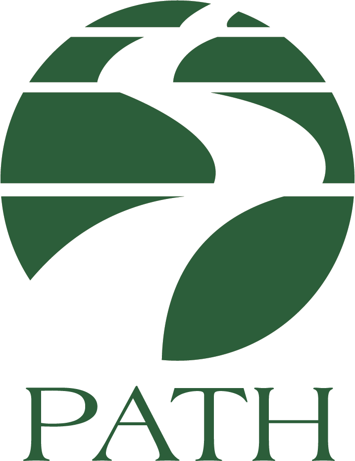 Path logo featuring a green circle with a white path design in the center, symbolizing guidance and direction.