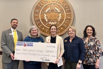 TJC receives $23,500 donation from Cooperative Teachers Credit Union for faculty development programs